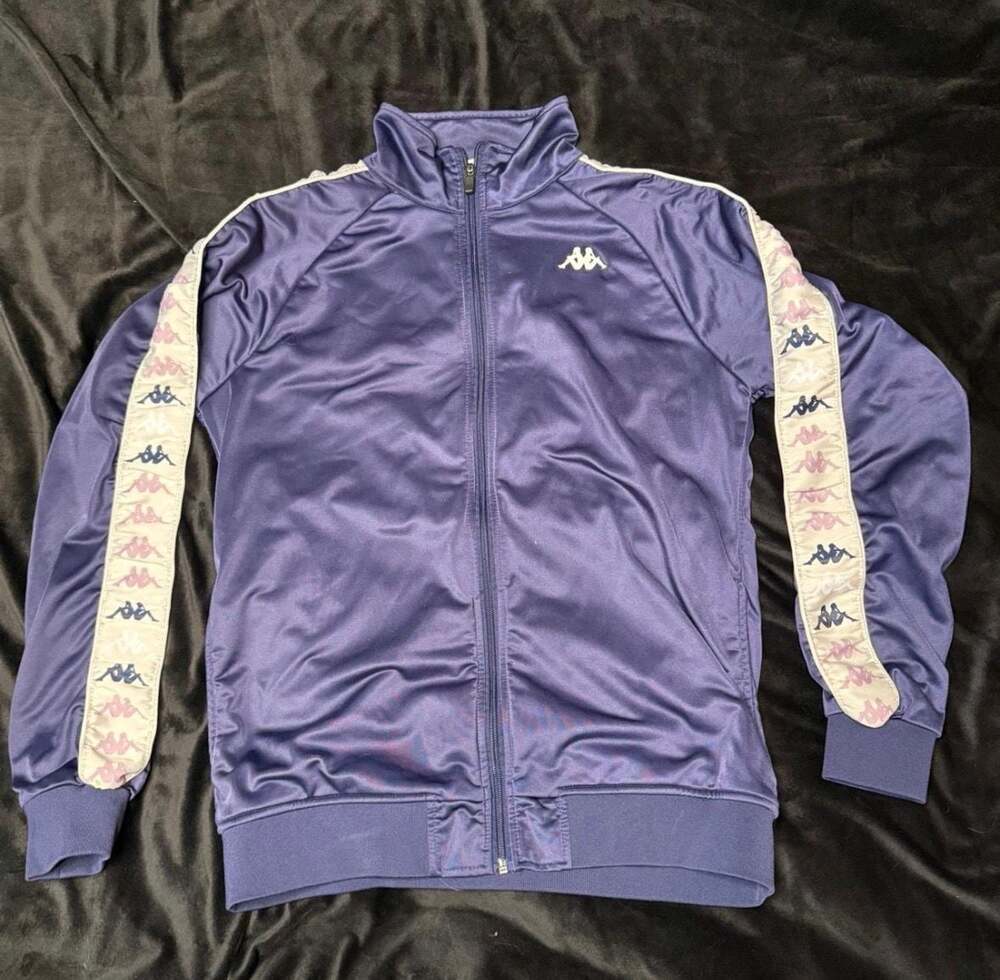 Kappa 222 Banda Track Jacket Purple Size Large